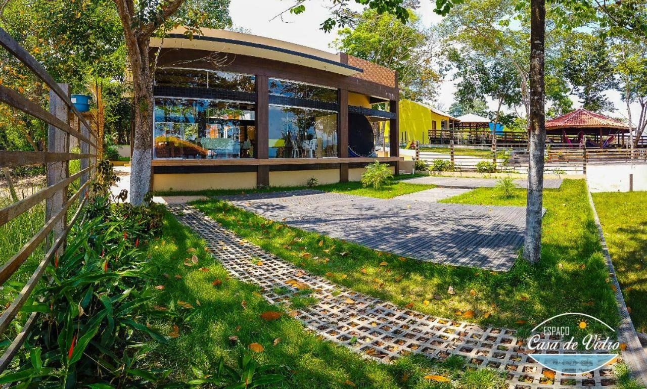 Chales Casa De Vidro Алтер до Чао Екстериор снимка